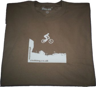 cliff jump Khaki short sleeve mountain bike t-shirt